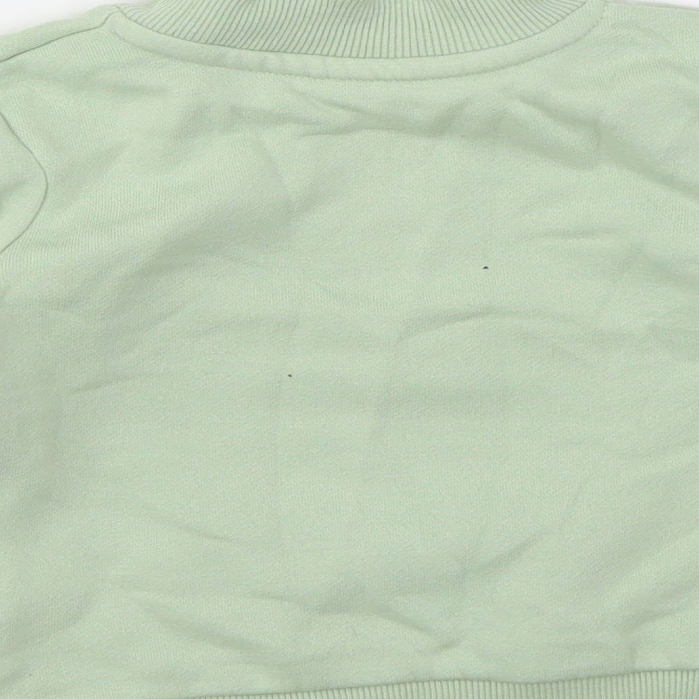 DISNEY  Girls Green Animal Print  Pullover Jumper Size 18-24 Months