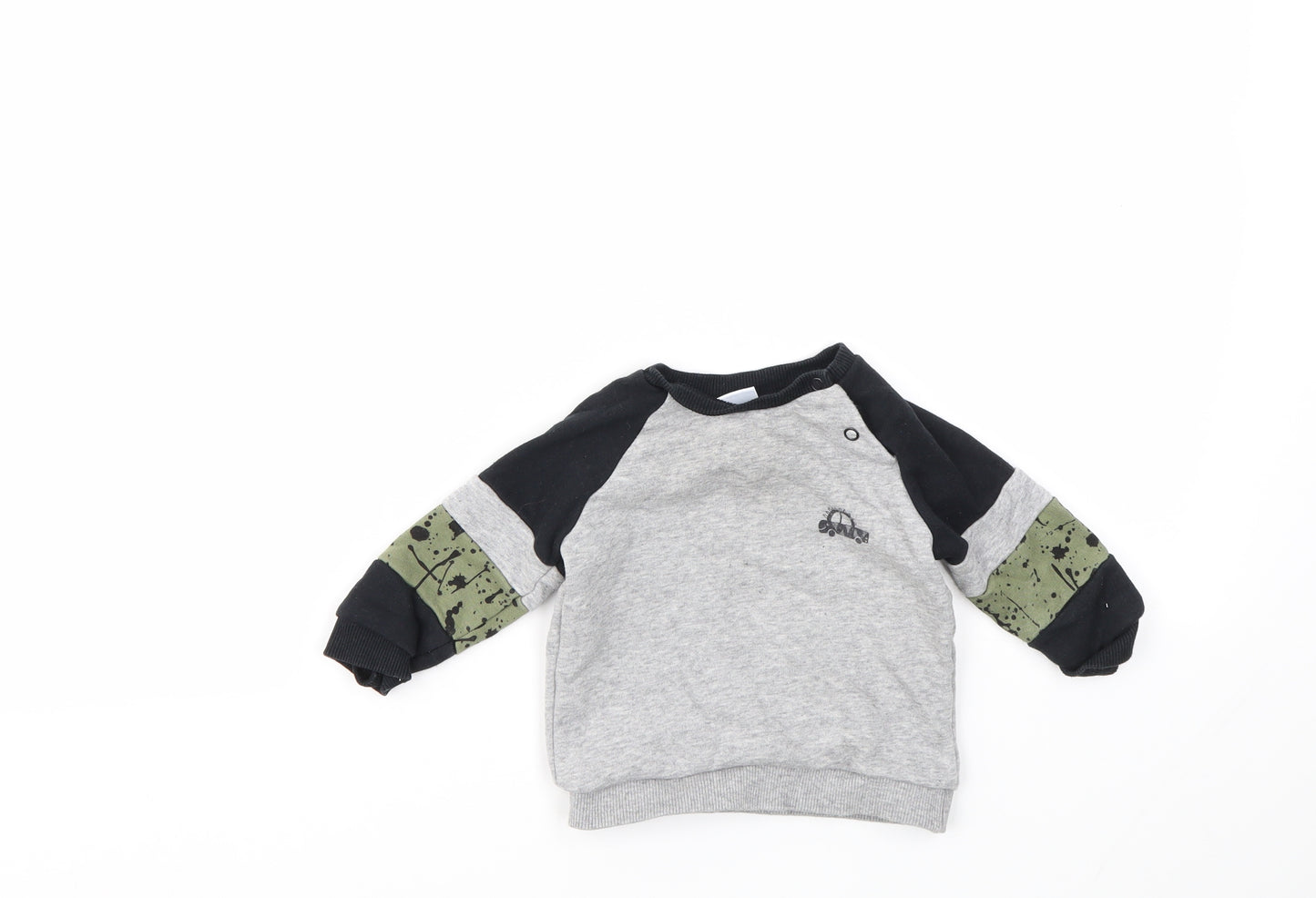F&F Boys Grey   Pullover Jumper Size 3-6 Months
