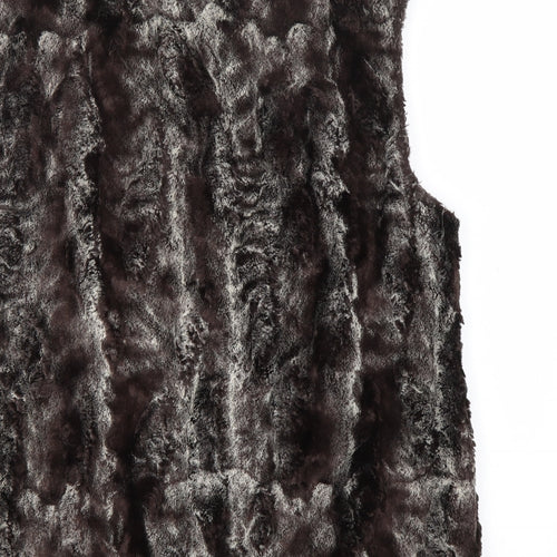Gerry Weber Womens Brown Geometric  Gilet Jacket Size 10