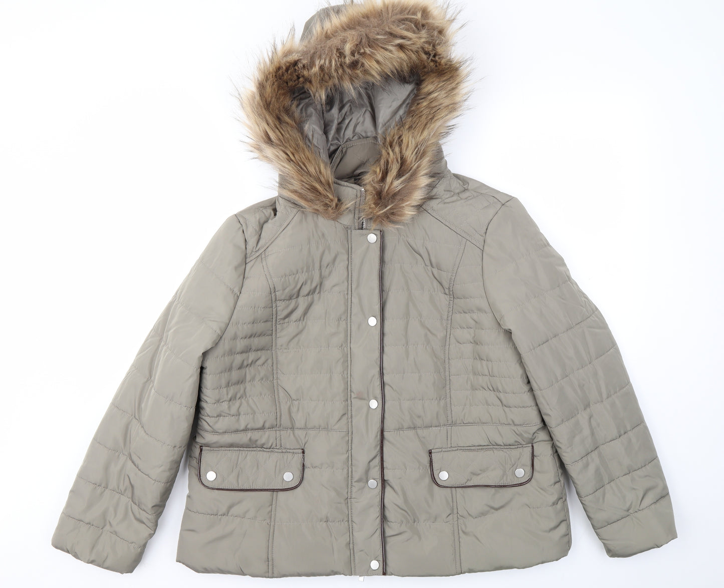 M&CO  Womens Brown   Jacket Coat Size 18