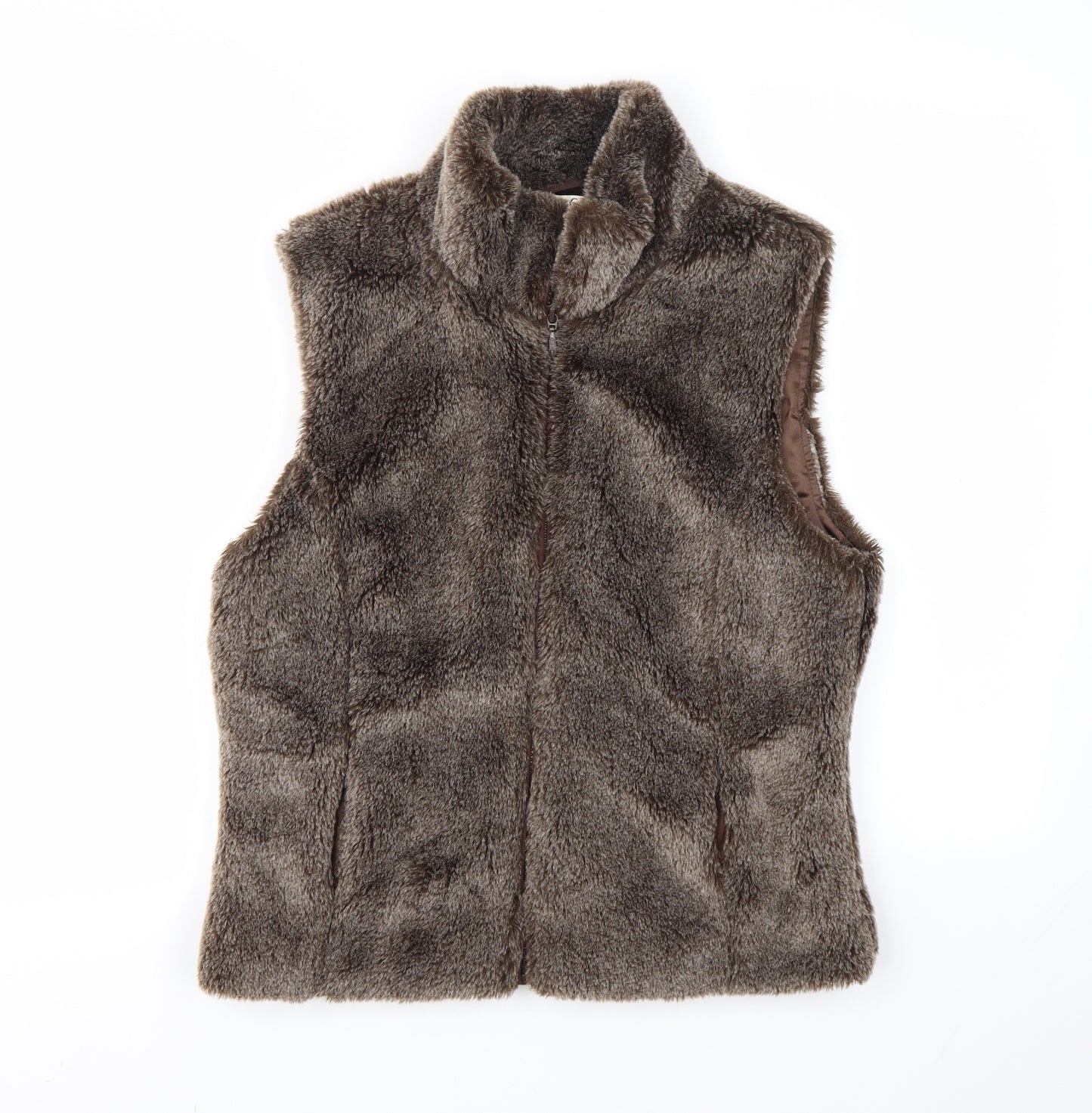 M&CO  Womens Brown   Gilet Jacket Size 12