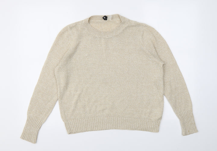 H&M Womens Beige   Pullover Jumper Size M