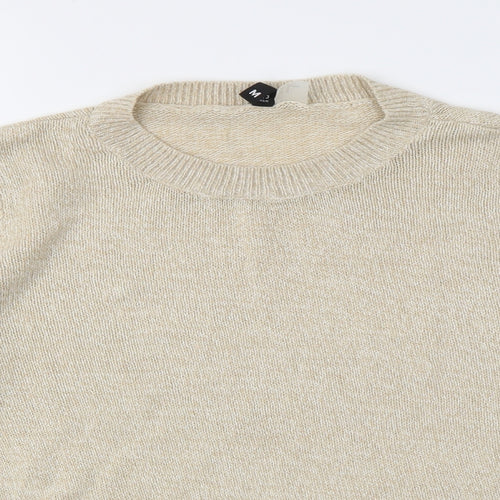 H&M Womens Beige   Pullover Jumper Size M