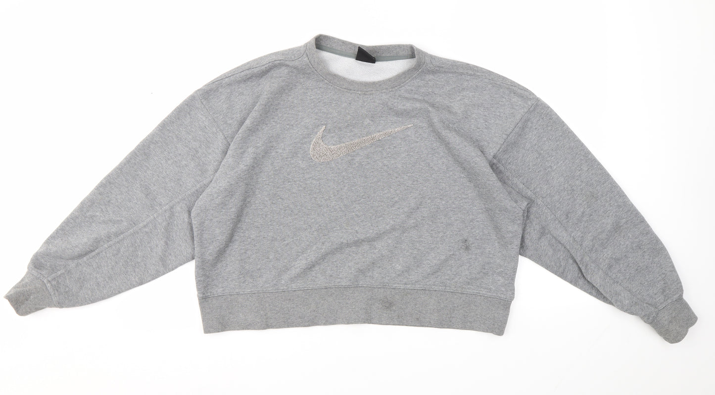 Nike Womens Grey   Pullover Jumper Size S