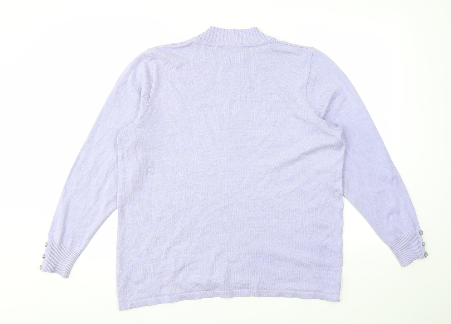 SIEGEL Womens Purple   Pullover Jumper Size 20