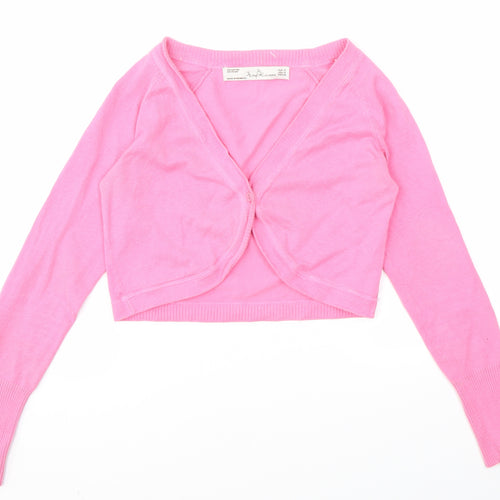 Preworn Womens Pink   Cardigan Jumper Size M
