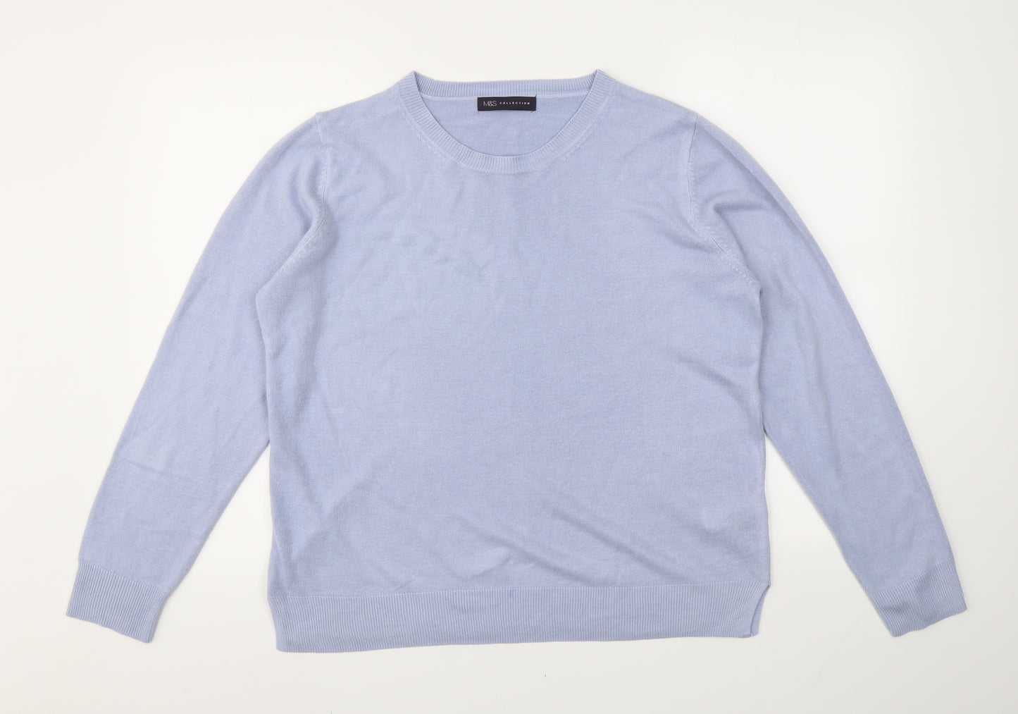 M&S Womens Blue   Pullover Jumper Size 18