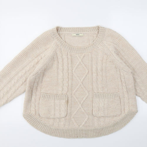 OASIS  Womens Beige   Pullover Jumper Size S