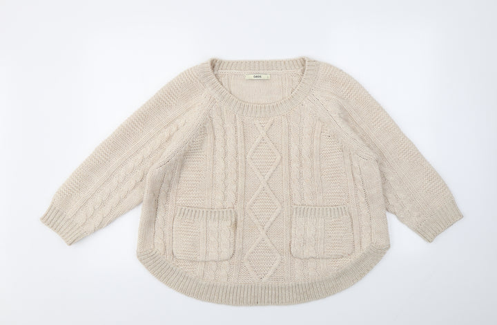 OASIS  Womens Beige   Pullover Jumper Size S