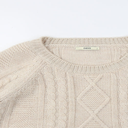 OASIS  Womens Beige   Pullover Jumper Size S