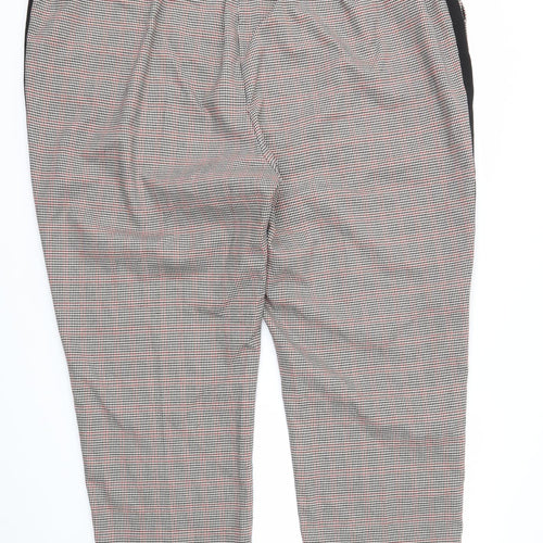 George Womens Multicoloured Check  Trousers  Size 24 L25 in - STRECHY WAISTBAND