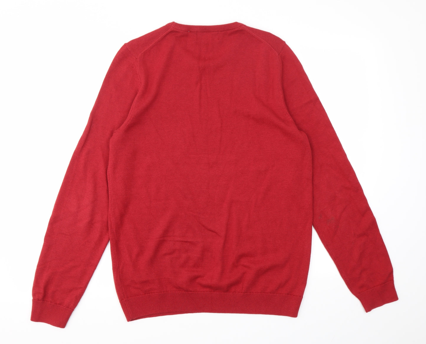 M&S Mens Red   Pullover Sweatshirt Size S