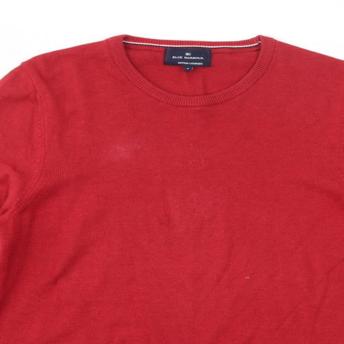 M&S Mens Red   Pullover Sweatshirt Size S