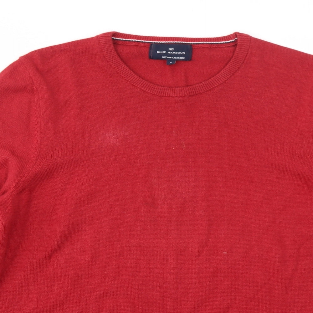 M&S Mens Red   Pullover Sweatshirt Size S