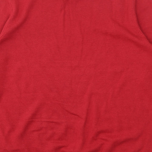 M&S Mens Red   Pullover Sweatshirt Size S