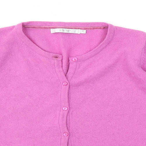 EWM Womens Pink   Cardigan Jumper Size M