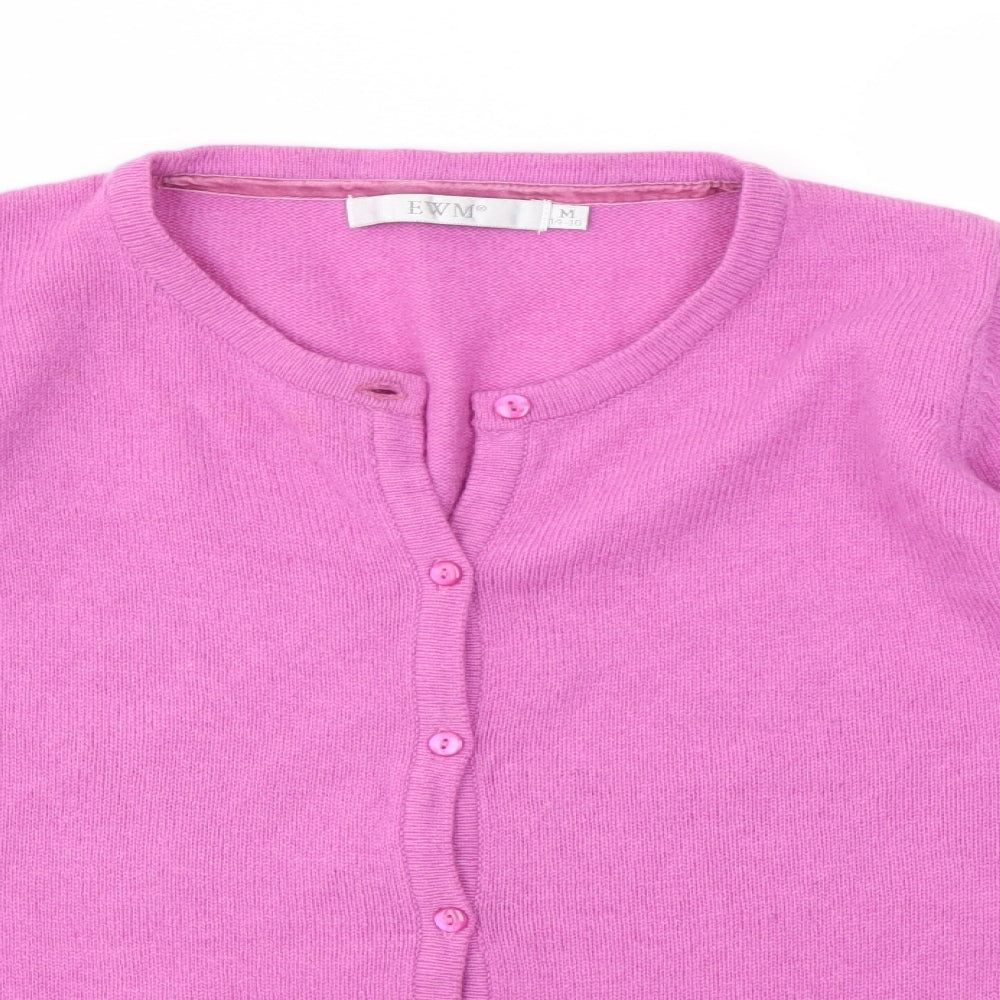 EWM Womens Pink   Cardigan Jumper Size M