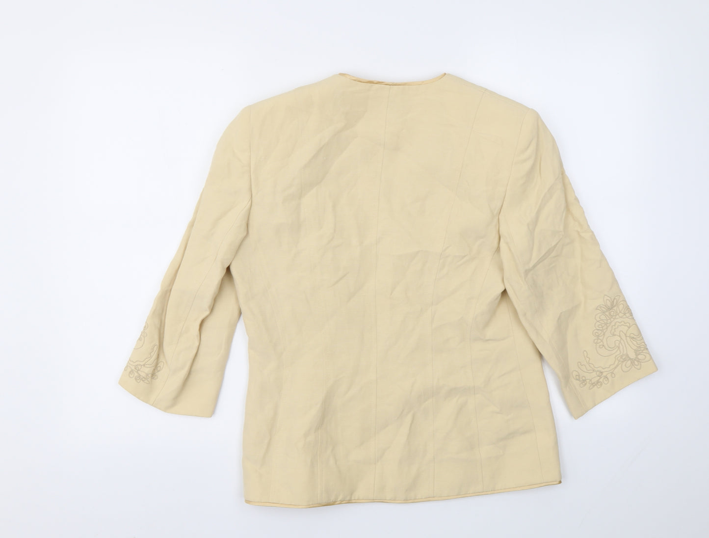 Country Casuals Womens Yellow   Jacket Blazer Size 10