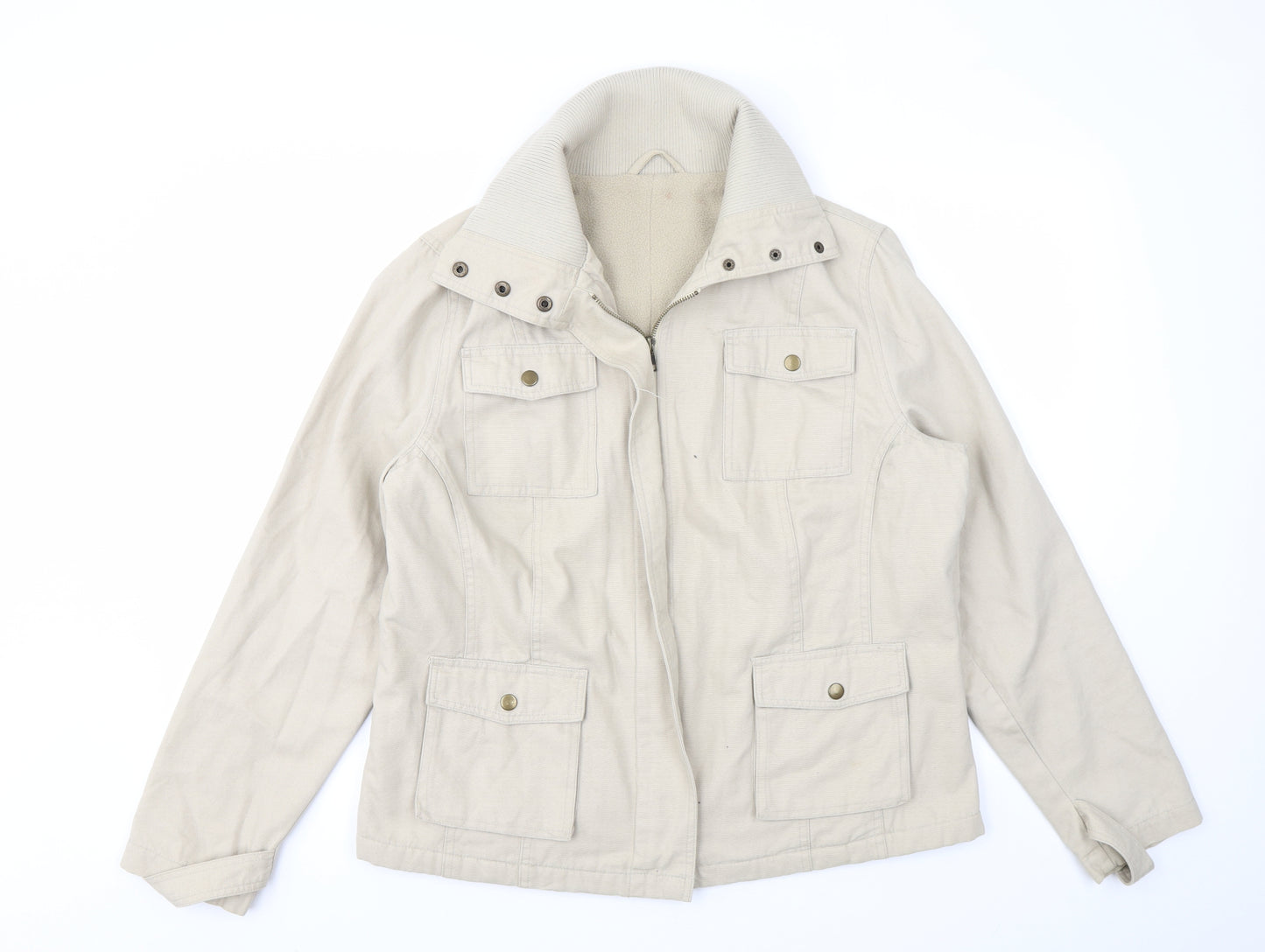 Dorothy Perkins Womens Beige   Jacket Coat Size 18
