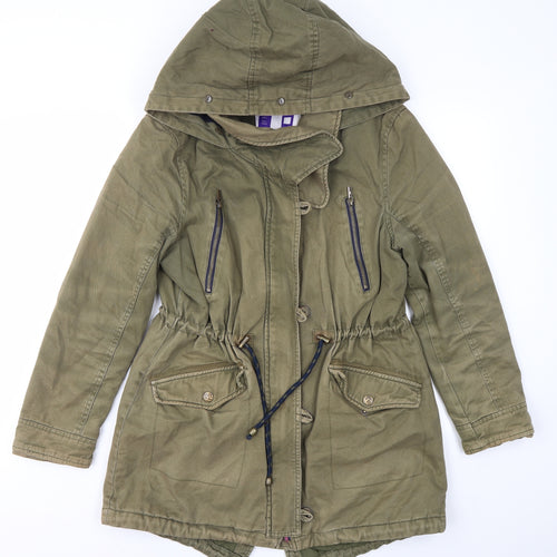 Debenhams Womens Green   Jacket Coat Size 10