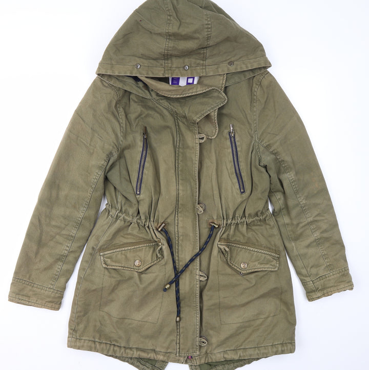 Debenhams Womens Green   Jacket Coat Size 10