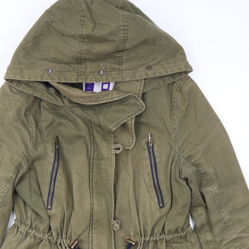 Debenhams Womens Green   Jacket Coat Size 10