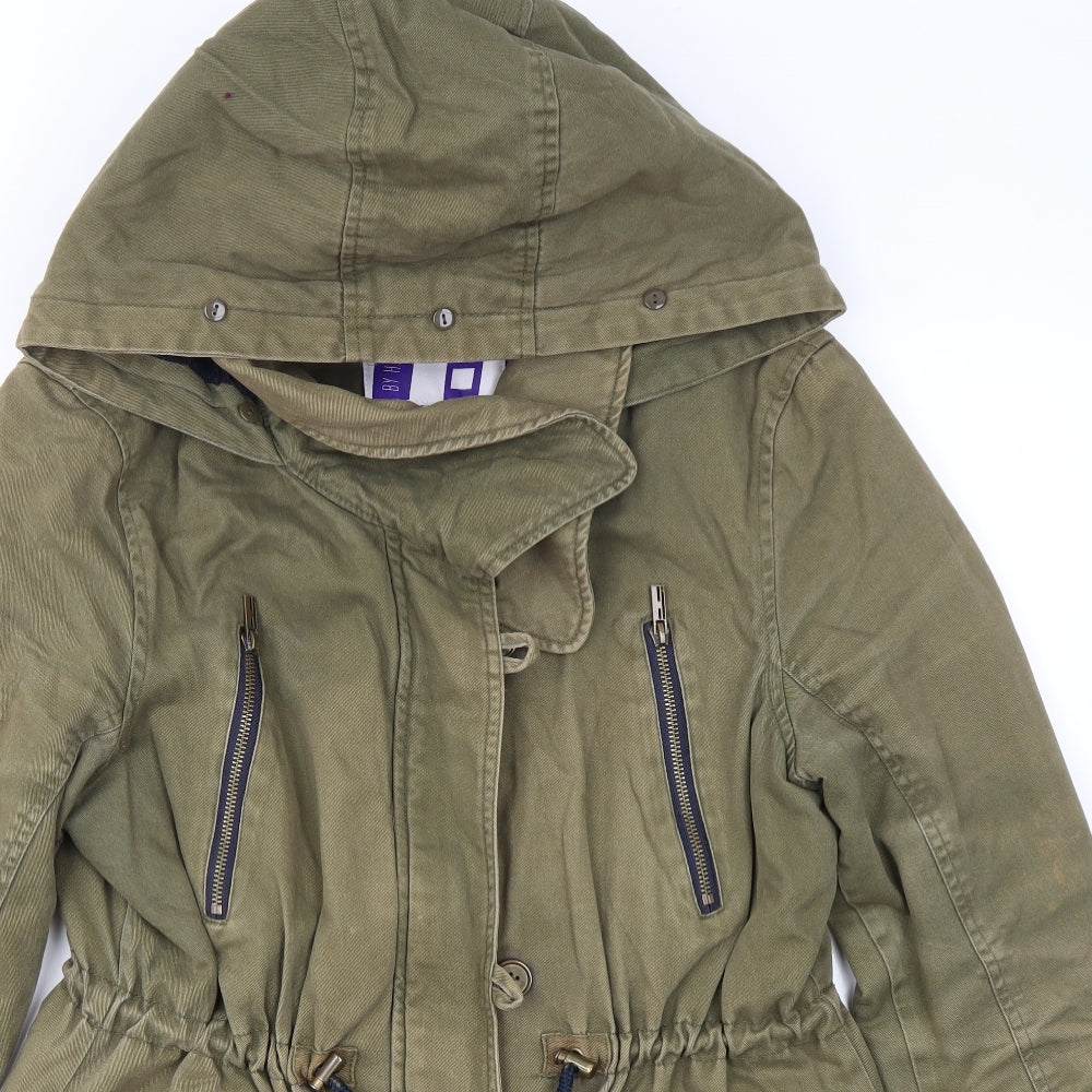 Debenhams Womens Green   Jacket Coat Size 10