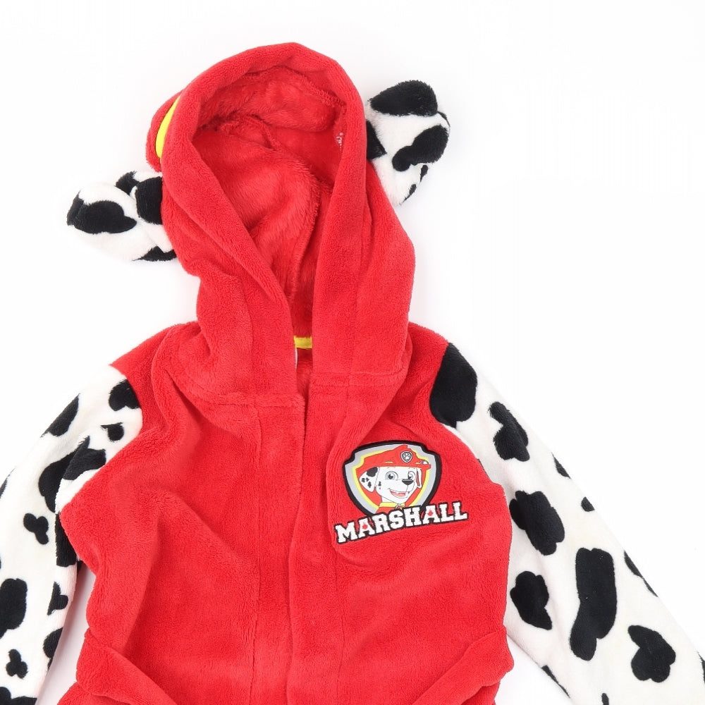 Paw Petrol Boys Red Animal Print   Gown Size 3-4 Years