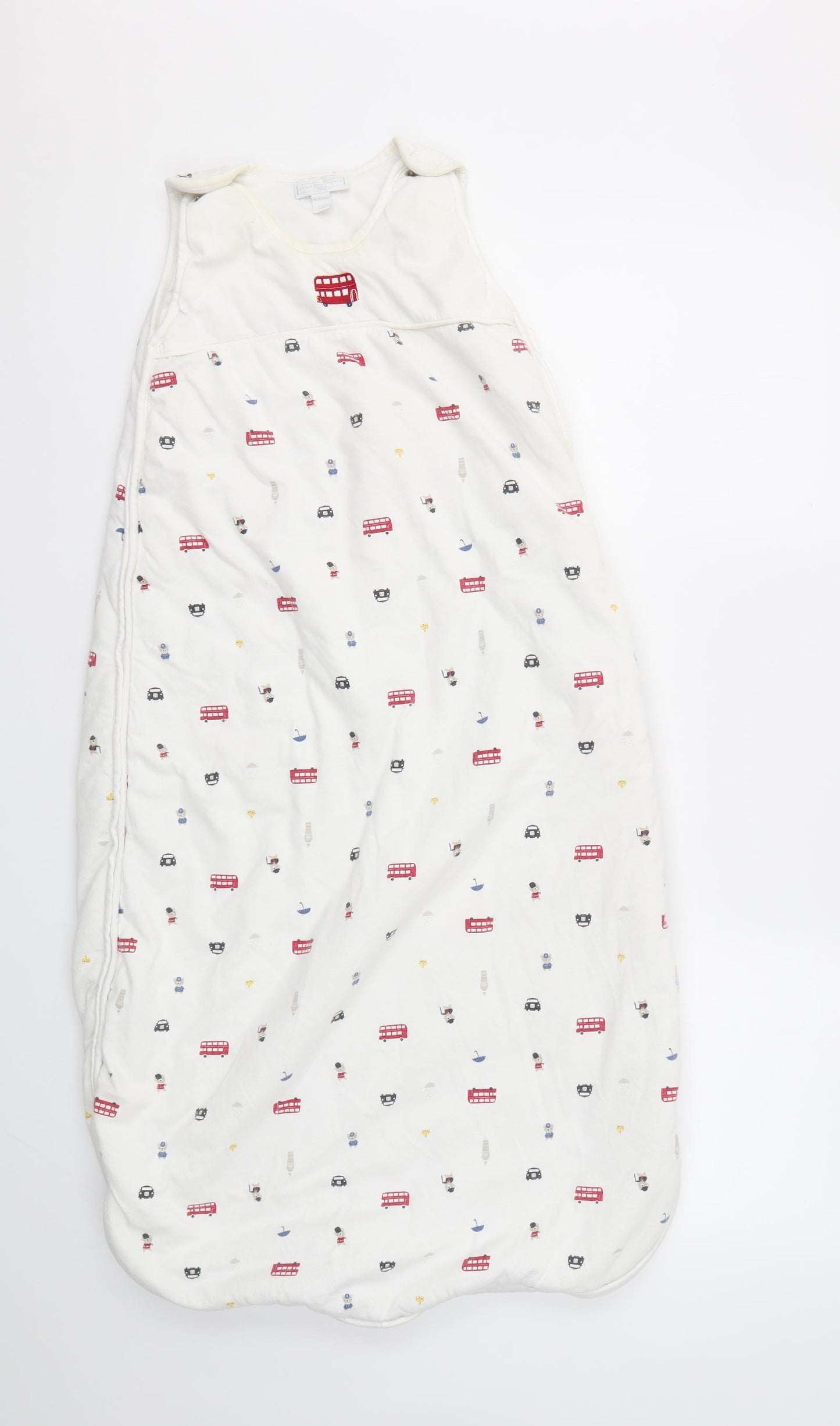 THE LITTLE WHITE COMPANY  Boys Multicoloured Geometric   Bodysuit Size 2-3 Years