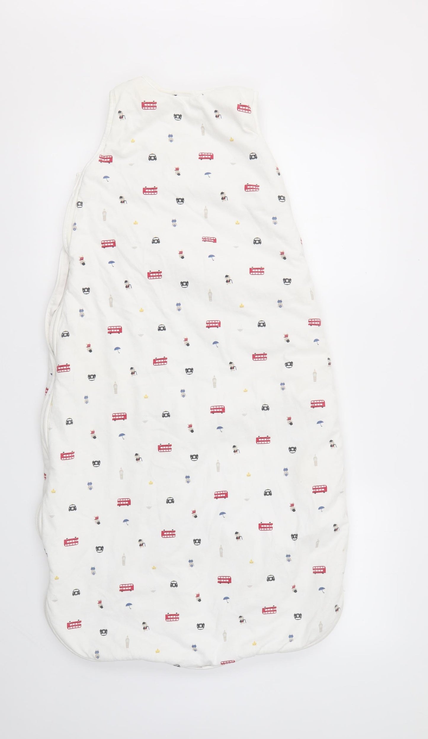 THE LITTLE WHITE COMPANY  Boys Multicoloured Geometric   Bodysuit Size 2-3 Years