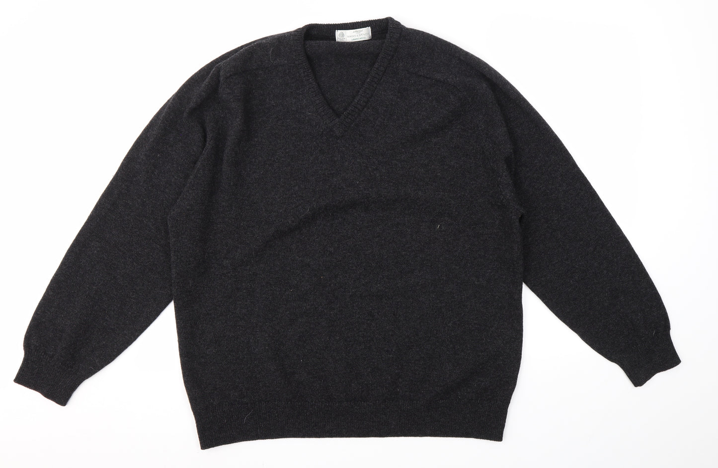 M&S Mens Black   Pullover Sweatshirt Size L