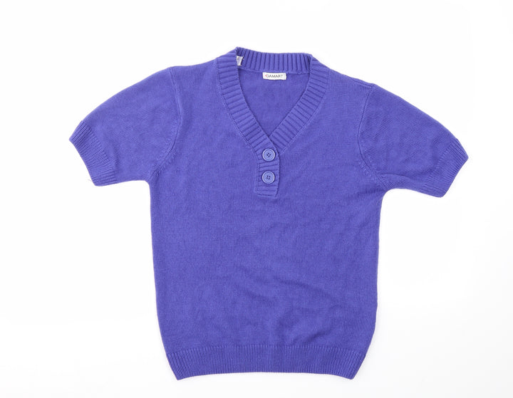 Damart Womens Purple Pullover Jumper Size 10