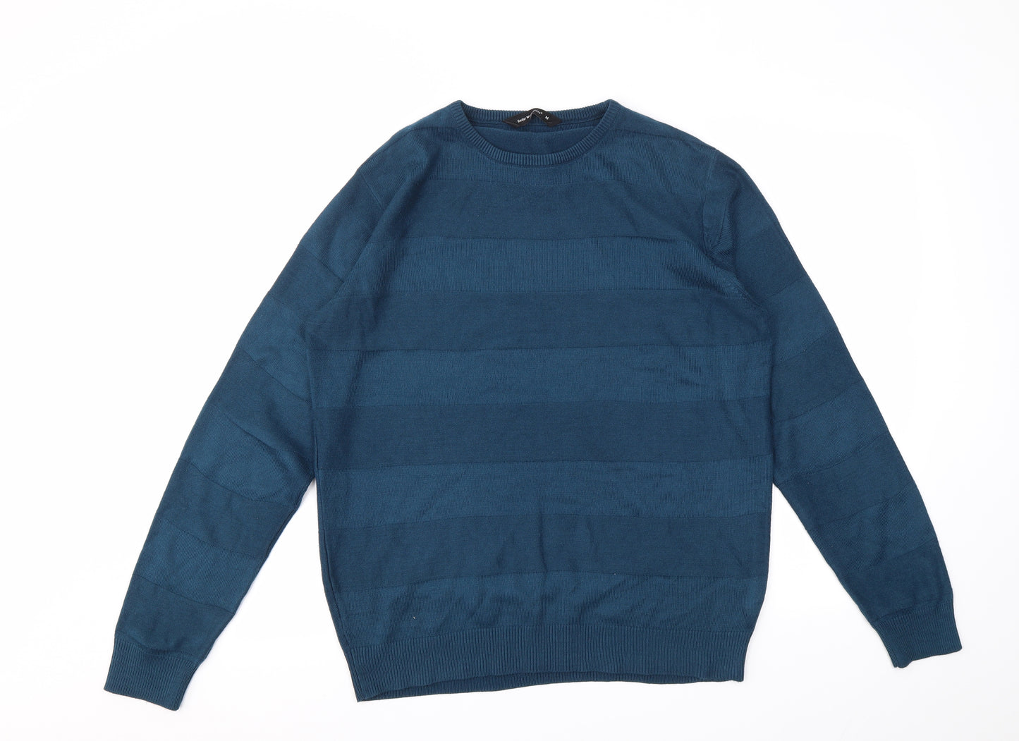 Cedar Wood State Mens Blue Striped  Pullover Sweatshirt Size M