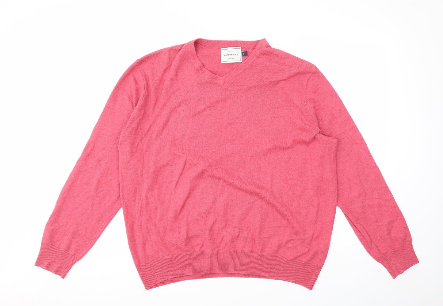 JHON LEWIS  Mens Pink   Pullover Sweatshirt Size L