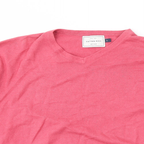 JHON LEWIS  Mens Pink   Pullover Sweatshirt Size L