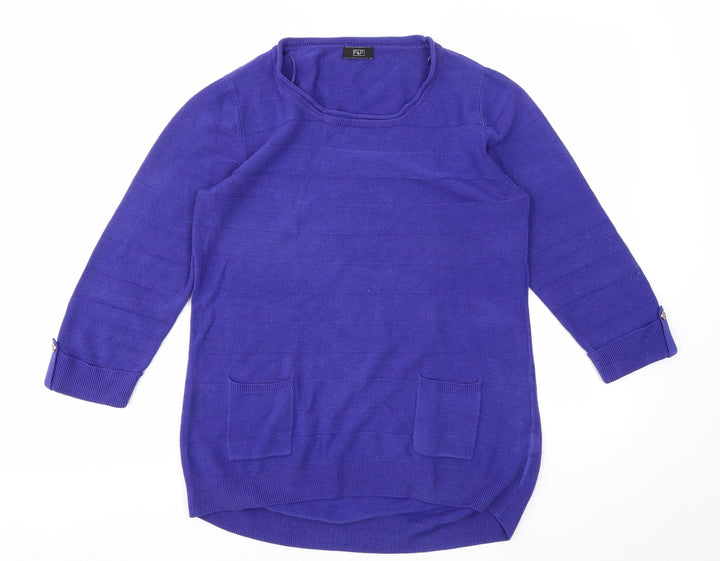 F&F Womens Purple Pullover Jumper Size 10