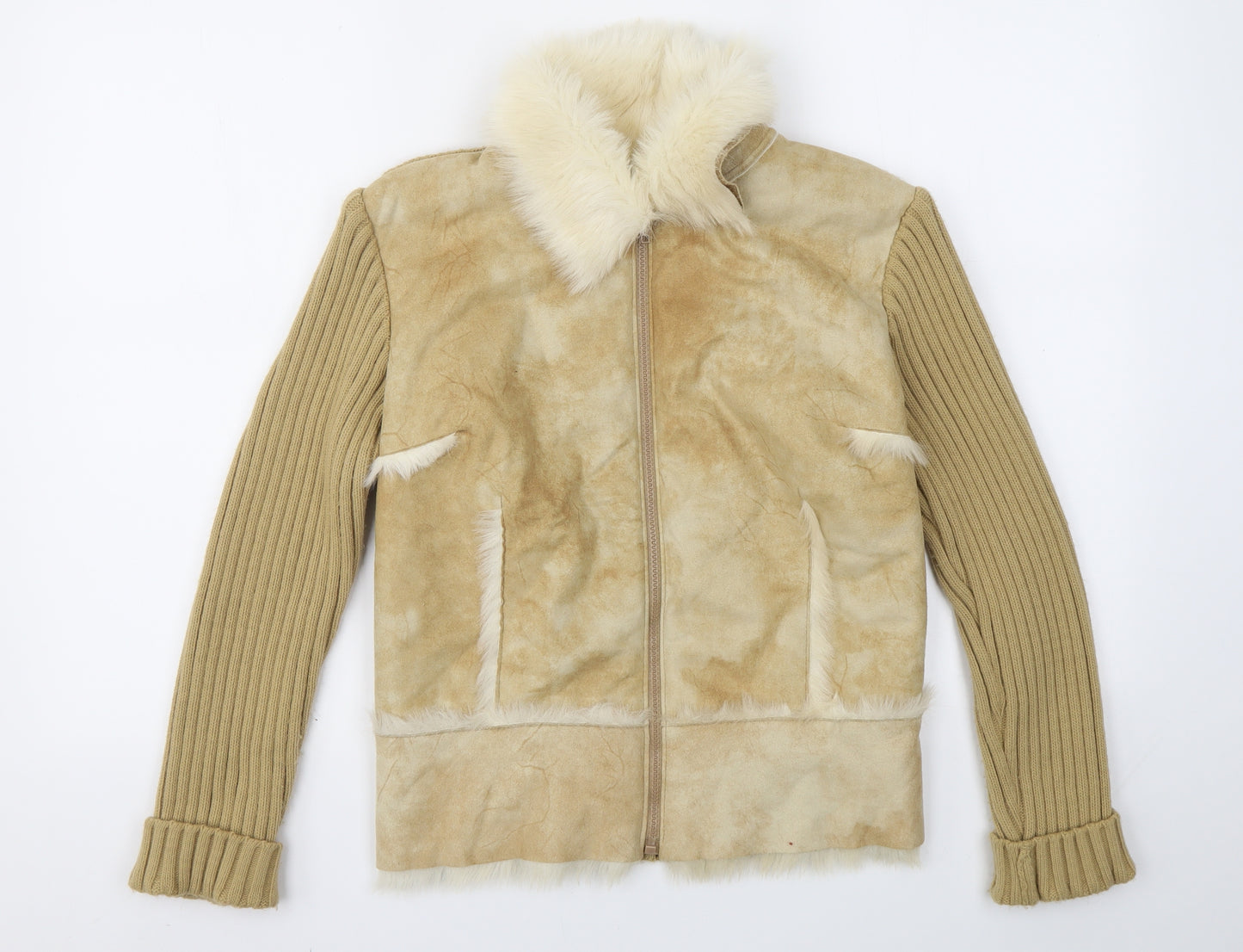 George Womens Beige   Jacket Coat Size 16