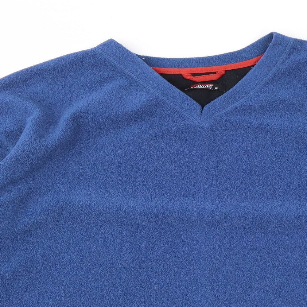 Active Mens Blue   Pullover Sweatshirt Size XL