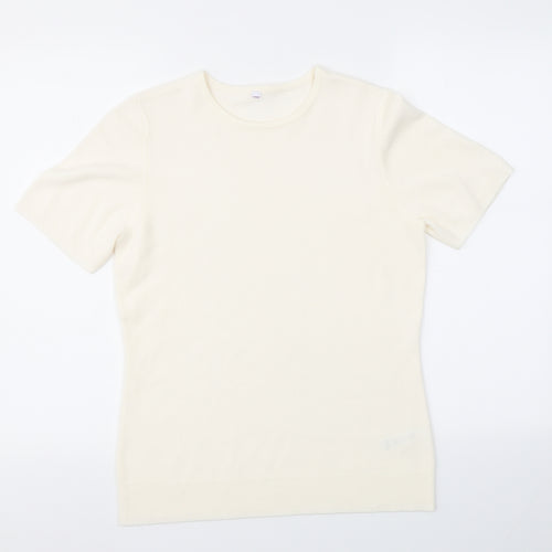 BHS Womens Ivory   Basic T-Shirt Size 10