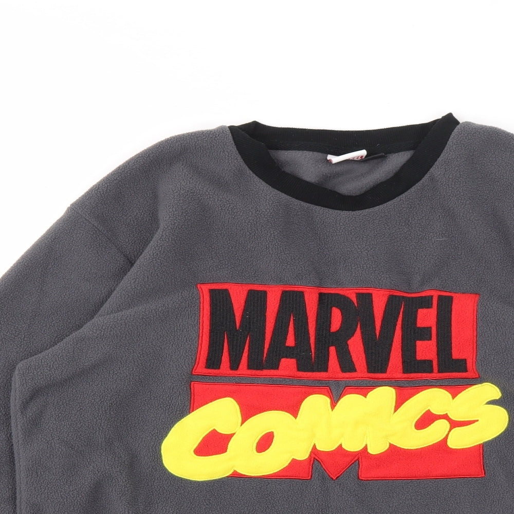 MARVEL  Mens Grey Geometric   Pyjama Top Size XS