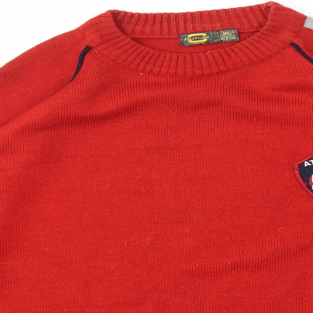 OUTLAW  Mens Red   Pullover Sweatshirt Size XL