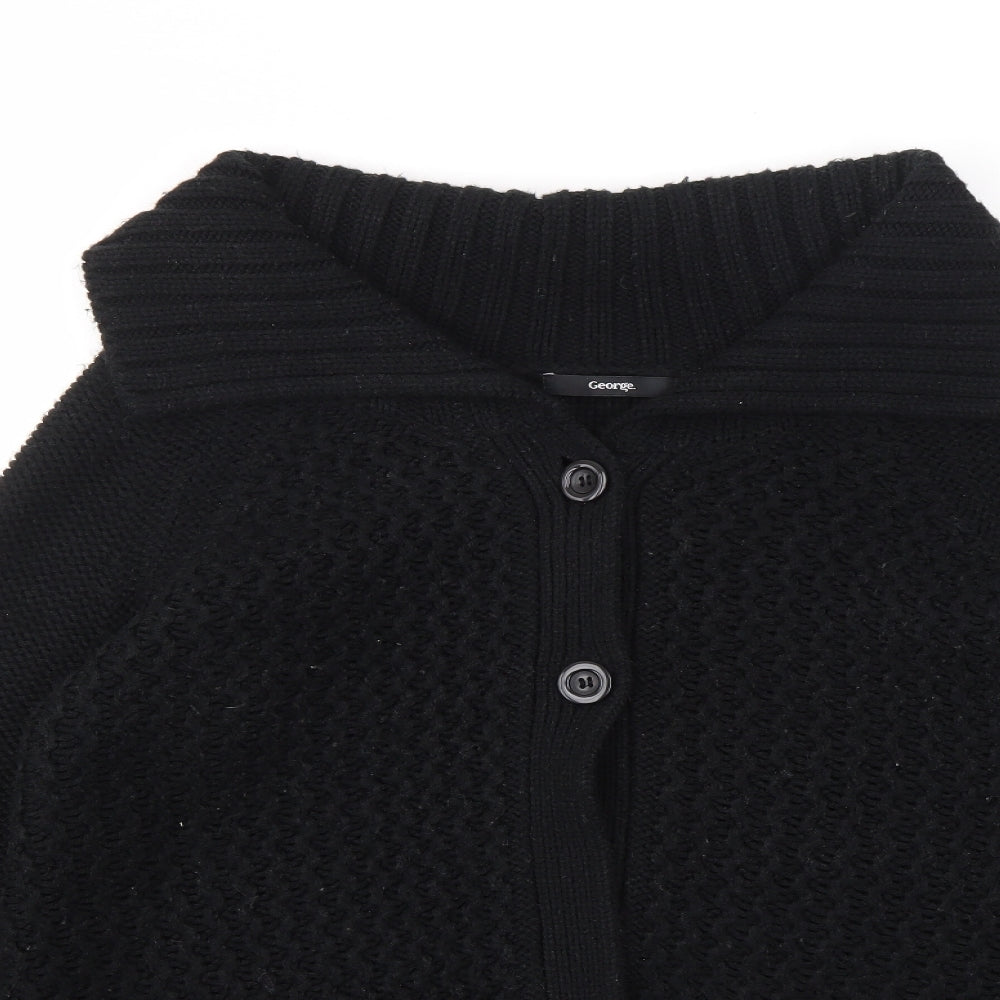 George Womens Black   Cardigan Jumper Size 16