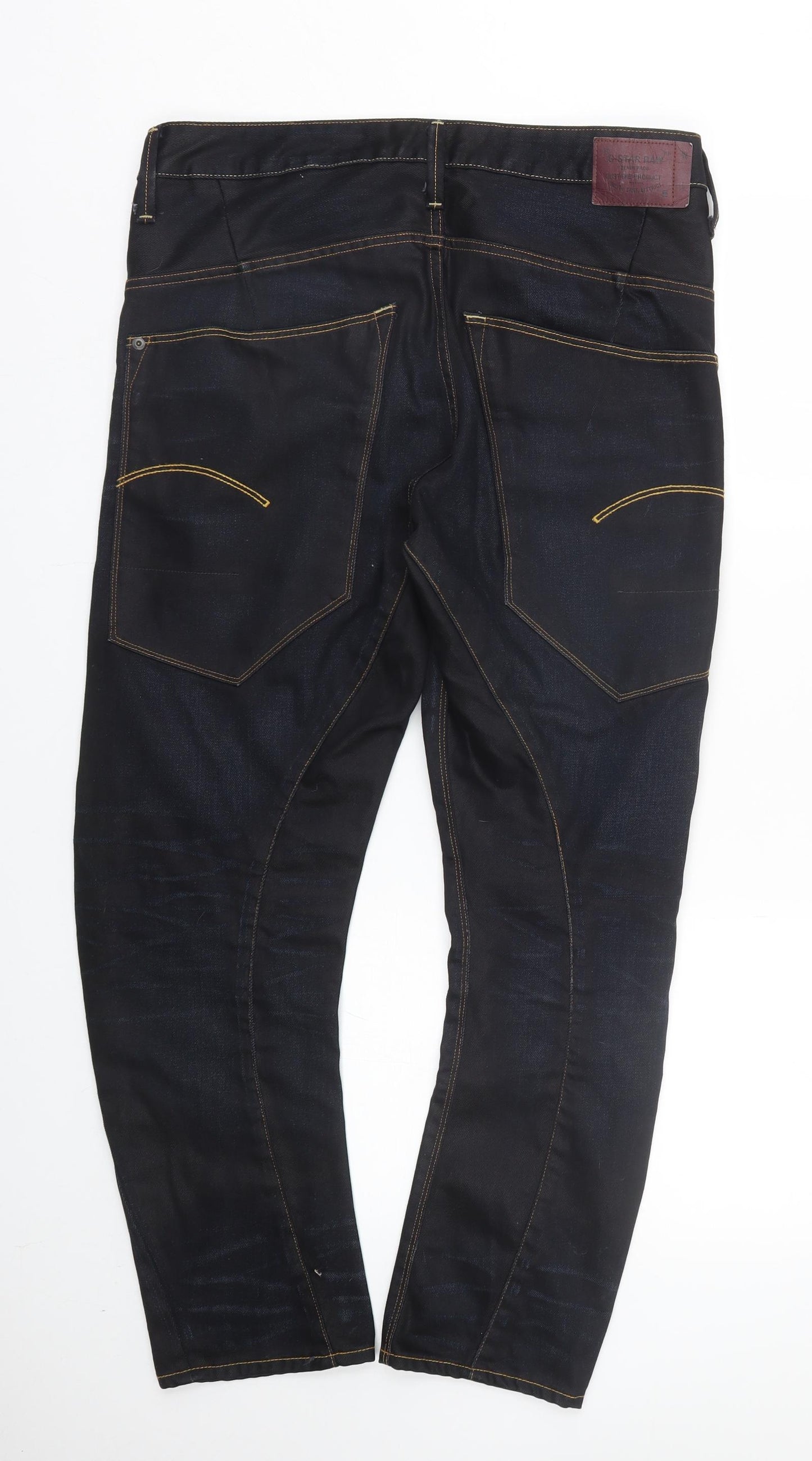 G-Star Mens Blue  Denim Straight Jeans Size 32 L26 in