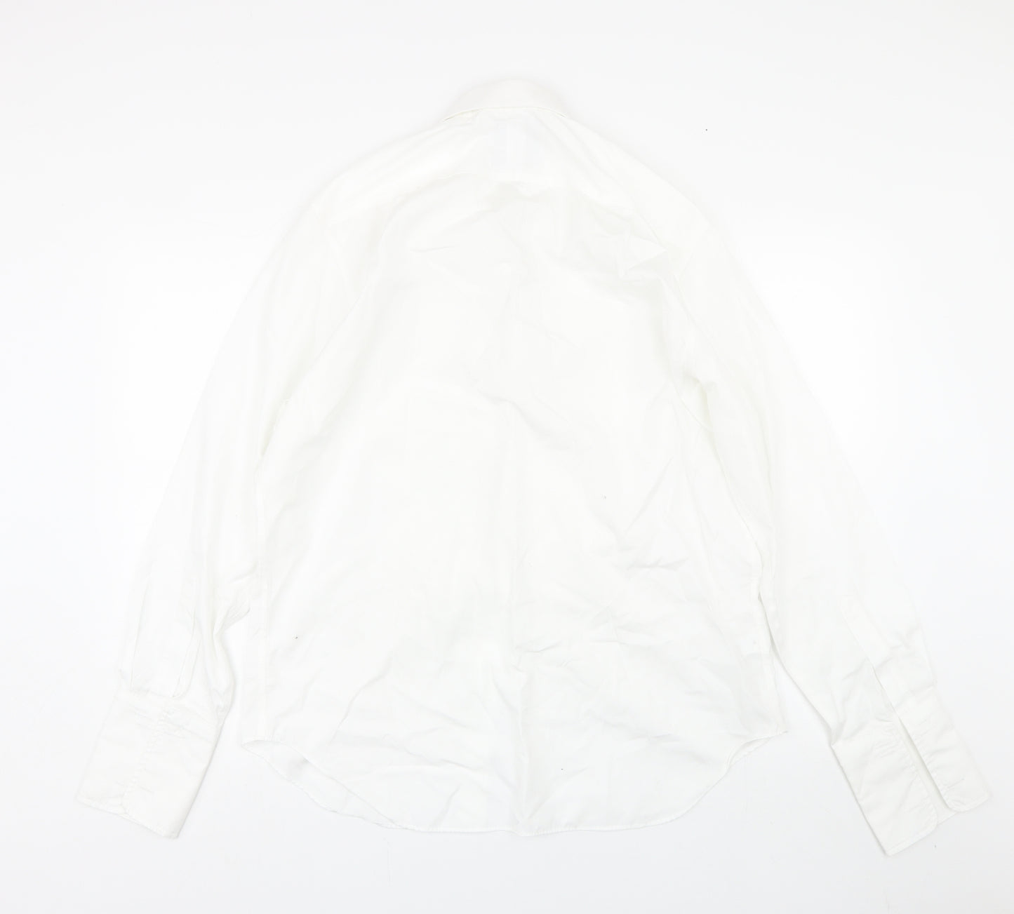 M&S Mens White    Dress Shirt Size 16