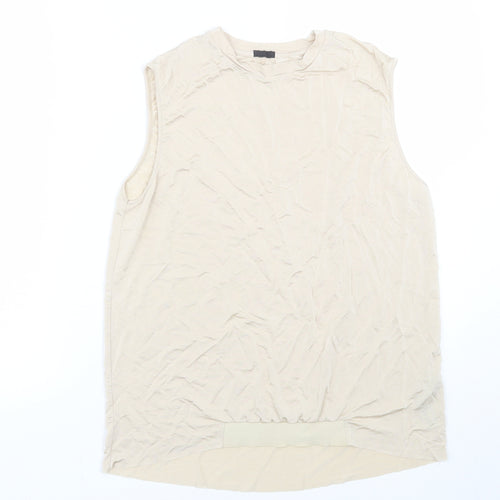 Oysho Womens Gold   Basic Tank Size S