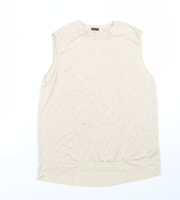 Oysho Womens Gold   Basic Tank Size S