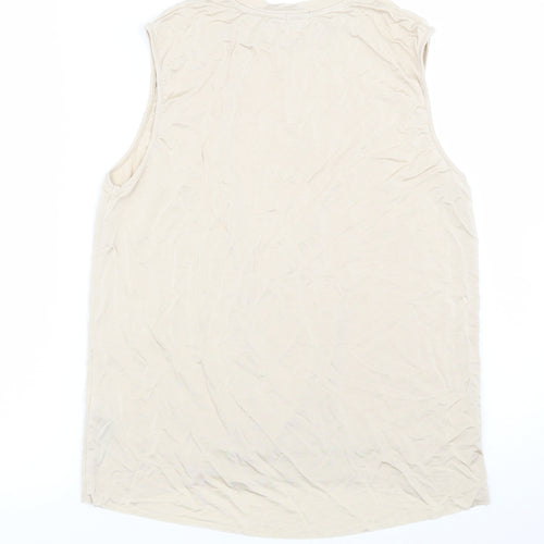Oysho Womens Gold   Basic Tank Size S