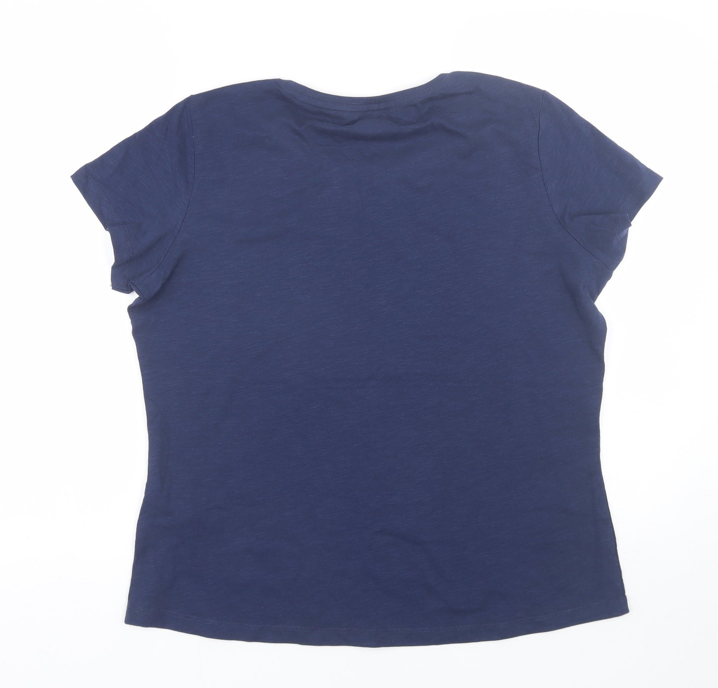 Animal Womens Blue   Basic T-Shirt Size 14