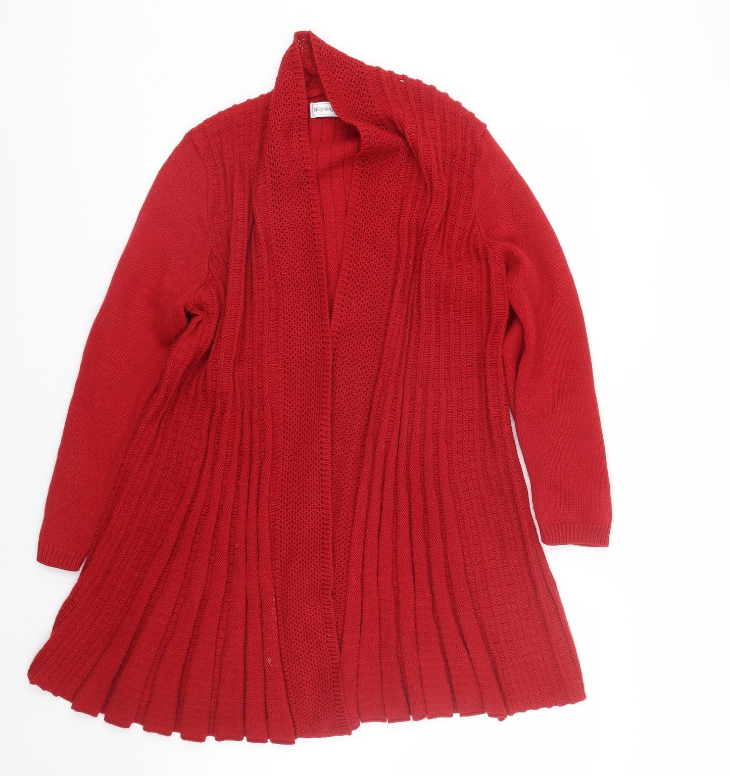 Nightingales Womens Red   Cardigan Jumper Size 12