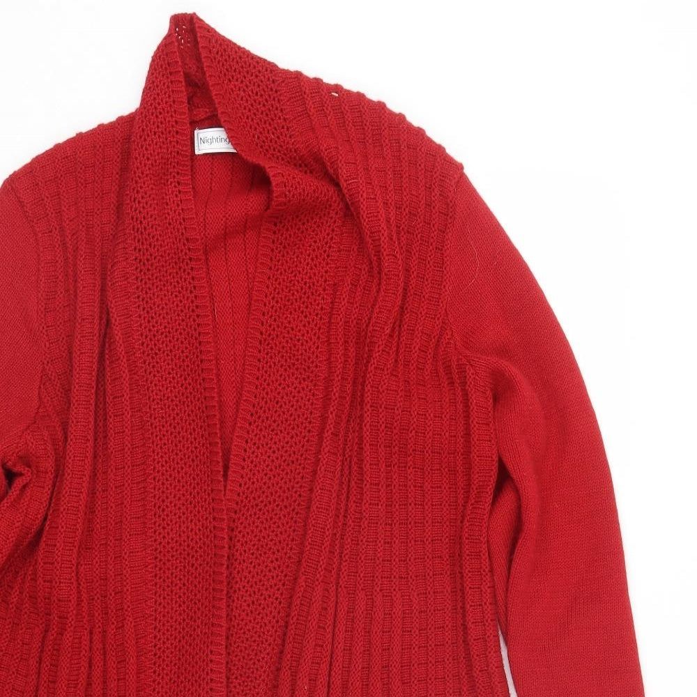 Nightingales Womens Red   Cardigan Jumper Size 12